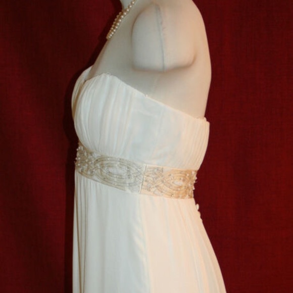 NICOLE MILLER BEADED SILK WEDDING BRIDAL DRESS JA0005 $1980 - Picture 9 of 12